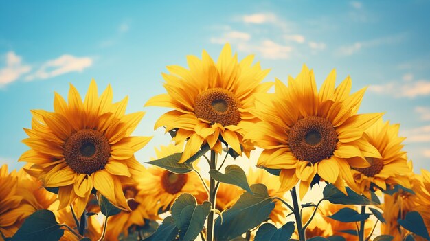 Ai generated sunflowers