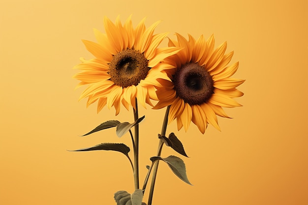 Ai generated sunflowers