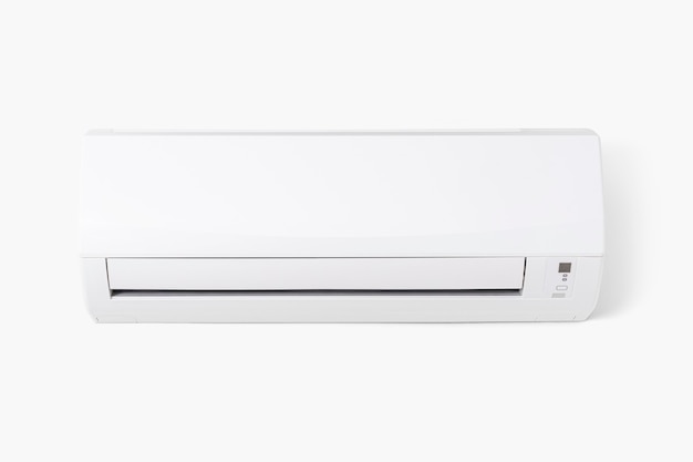 Free photo air conditioner mounted on a white wall