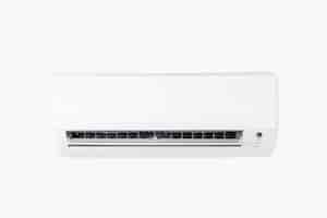 Free photo air conditioner mounted on a white wall