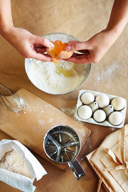 All the ingredients for baking