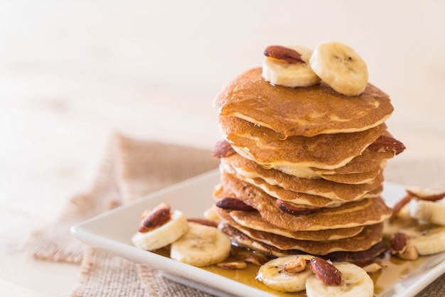 almond banana pancake