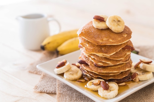 almond banana pancake