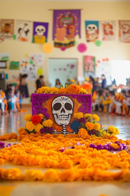 Free photo altar for  day of the dead celebration