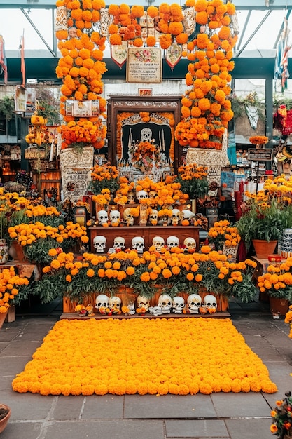 Altar for  day of the dead celebration