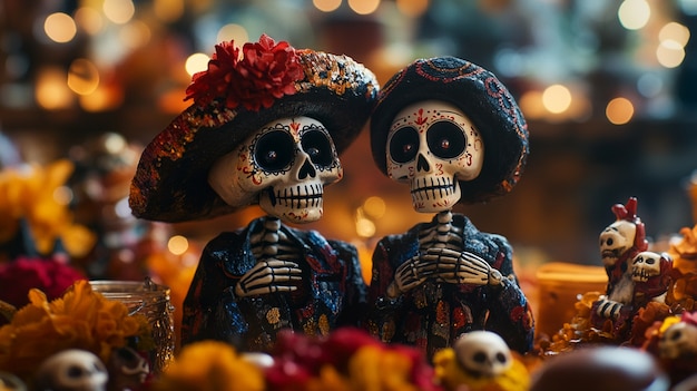 Free photo altar for  day of the dead celebration