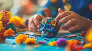 Free photo altar for  day of the dead celebration