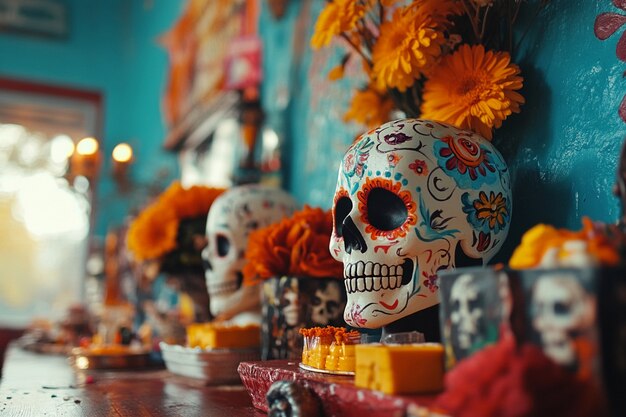 Altar for  day of the dead celebration