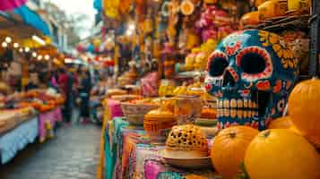 Free photo altar for  day of the dead celebration