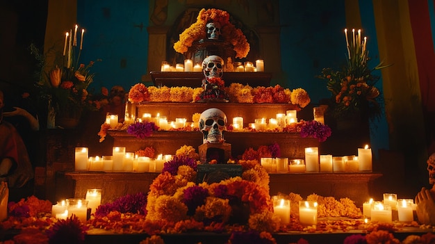 Free Photo altar for  day of the dead celebration