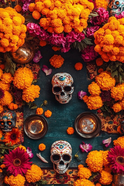 Free Photo altar for  day of the dead celebration