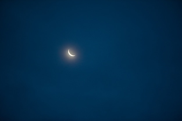 Amazing beautiful sky with clouds - With moon