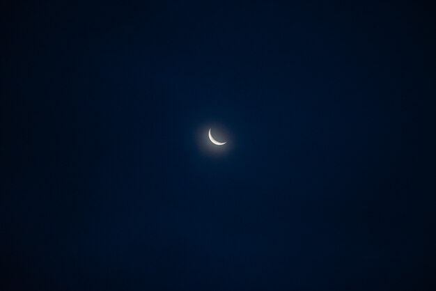 Amazing beautiful sky with clouds - With moon