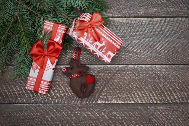 Amazing homemade christmas ornaments on the table