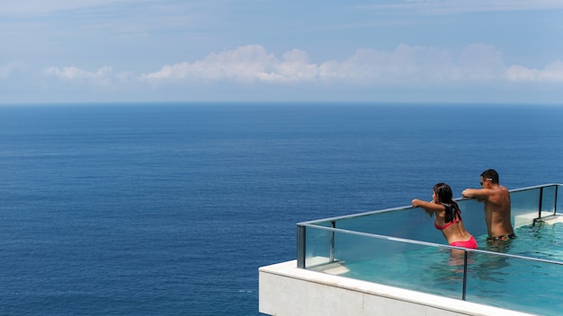 Amazing ocean view from above