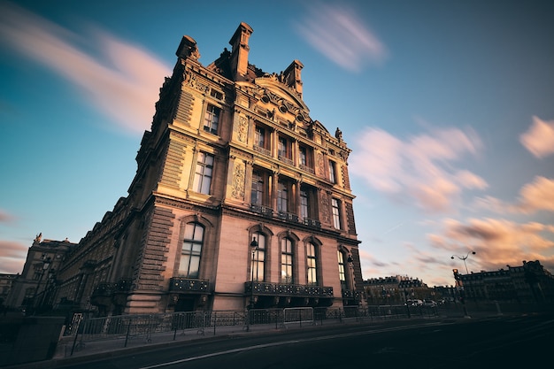 Free photo amazing shot of a building in the tuileries garden in paris, france