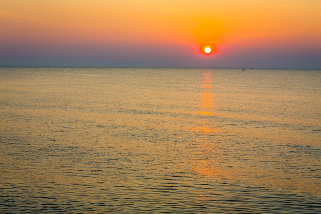 Free Photo amazing sunset on the beach