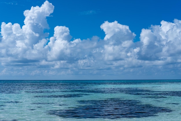 Amazing views of the blue ocean Maldives