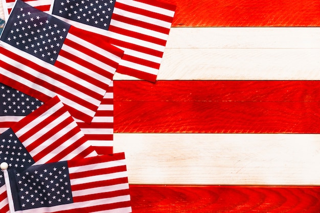 Free photo american flag background with copyspace for independence day