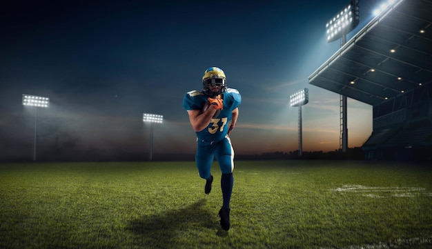 Free photo american football american football player in professional sport stadium