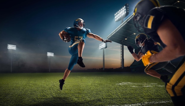 Free photo american football american football player in professional sport stadium