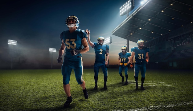 Free photo american football american football player in professional sport stadium