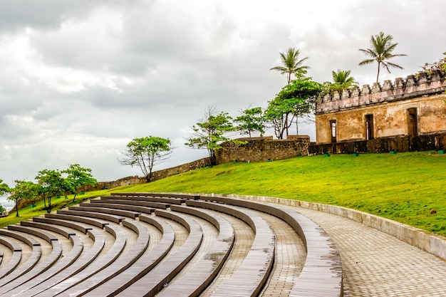 Free photo amphitheater fortaleza san felipe, puerta plata dominican republic