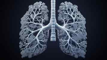 Free photo anatomical images of human lungs