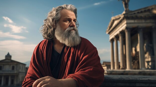 Ancient greece philosopher portrait