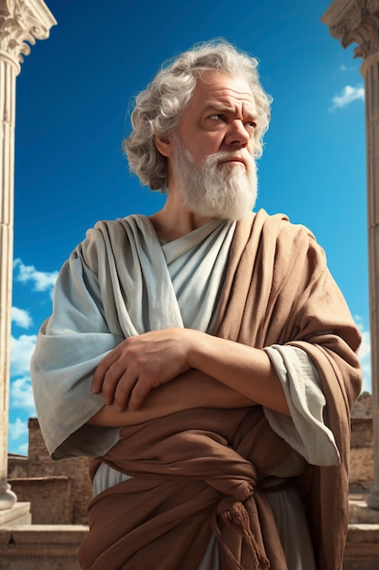 Ancient greece philosopher portrait