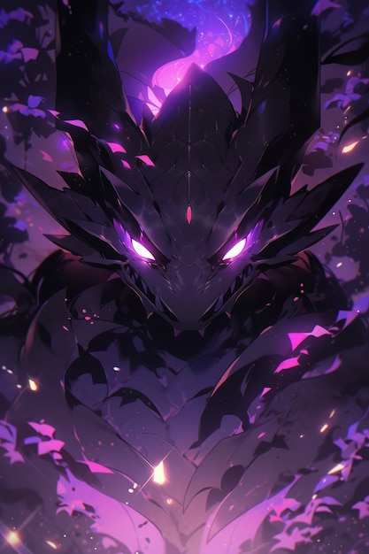 Anime dragon illustration