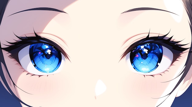 Anime eyes illustration