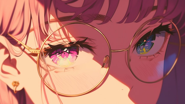 Anime eyes illustration