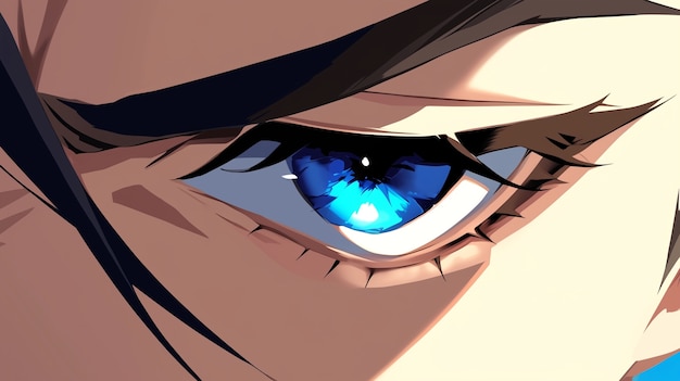 Free photo anime eyes illustration