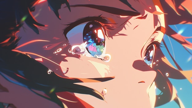 Free photo anime eyes illustration