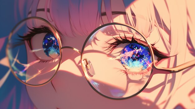 Anime eyes illustration