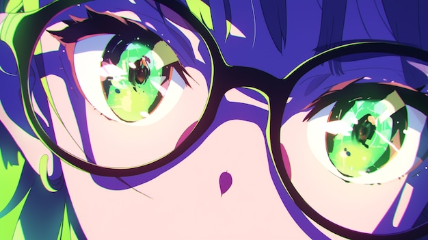 Anime eyes illustration