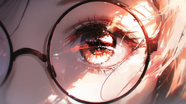 Anime eyes illustration