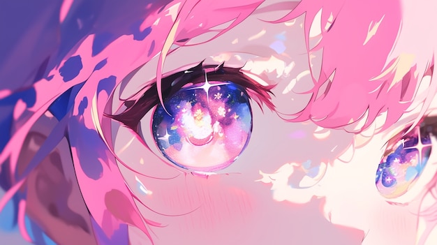 Anime eyes illustration