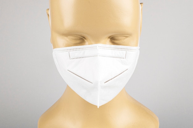 Anti air pollution face mask on a mannequin