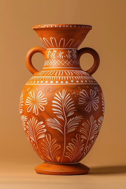 Antique vase with indigenous pattern