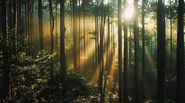 Free photo aokigahara forest in highly detailed style