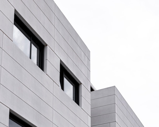 Apartment building in the city with clear sky