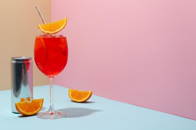 Aperol Spritz delicious summer cocktail space for text