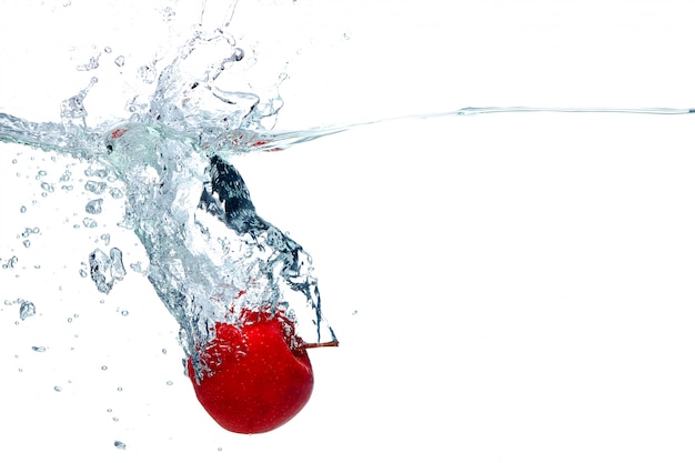 Apple falls deeply under water