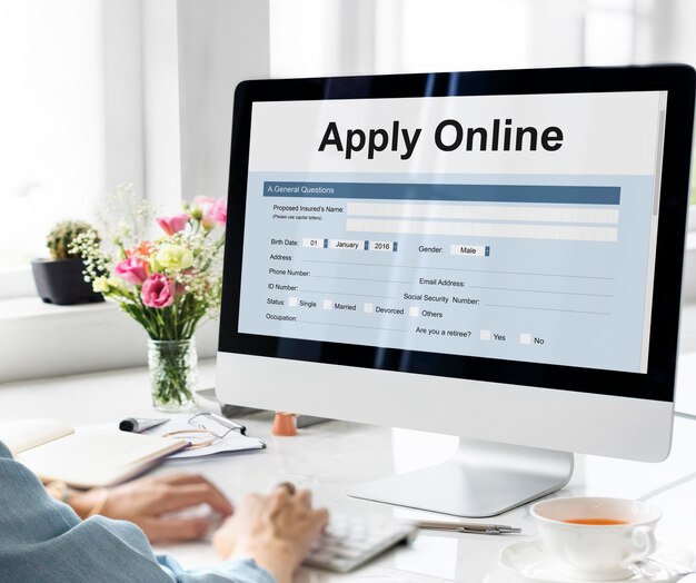 Apply Online Application Form Recruitment Concept