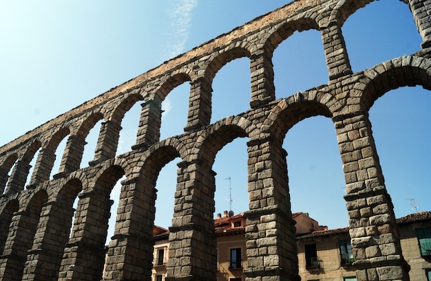 Aqueduct of Segovia in Segovia, Spain