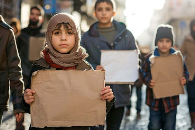 Free photo arab people demonstrating  together