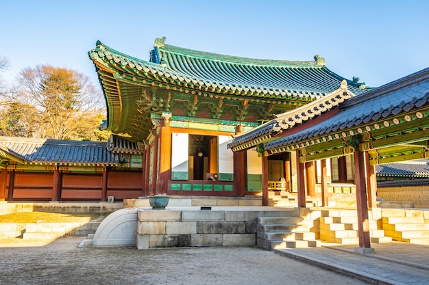 Free Photo architecture building changdeokgung palace in seoul city