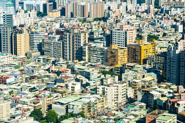 Architecture building exterior in taipei city in Taiwan